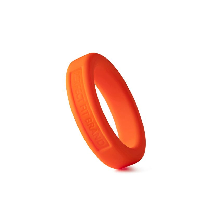 Classic Silicone Medium Stretch Penis Ring 36mm - Orange - K. P.