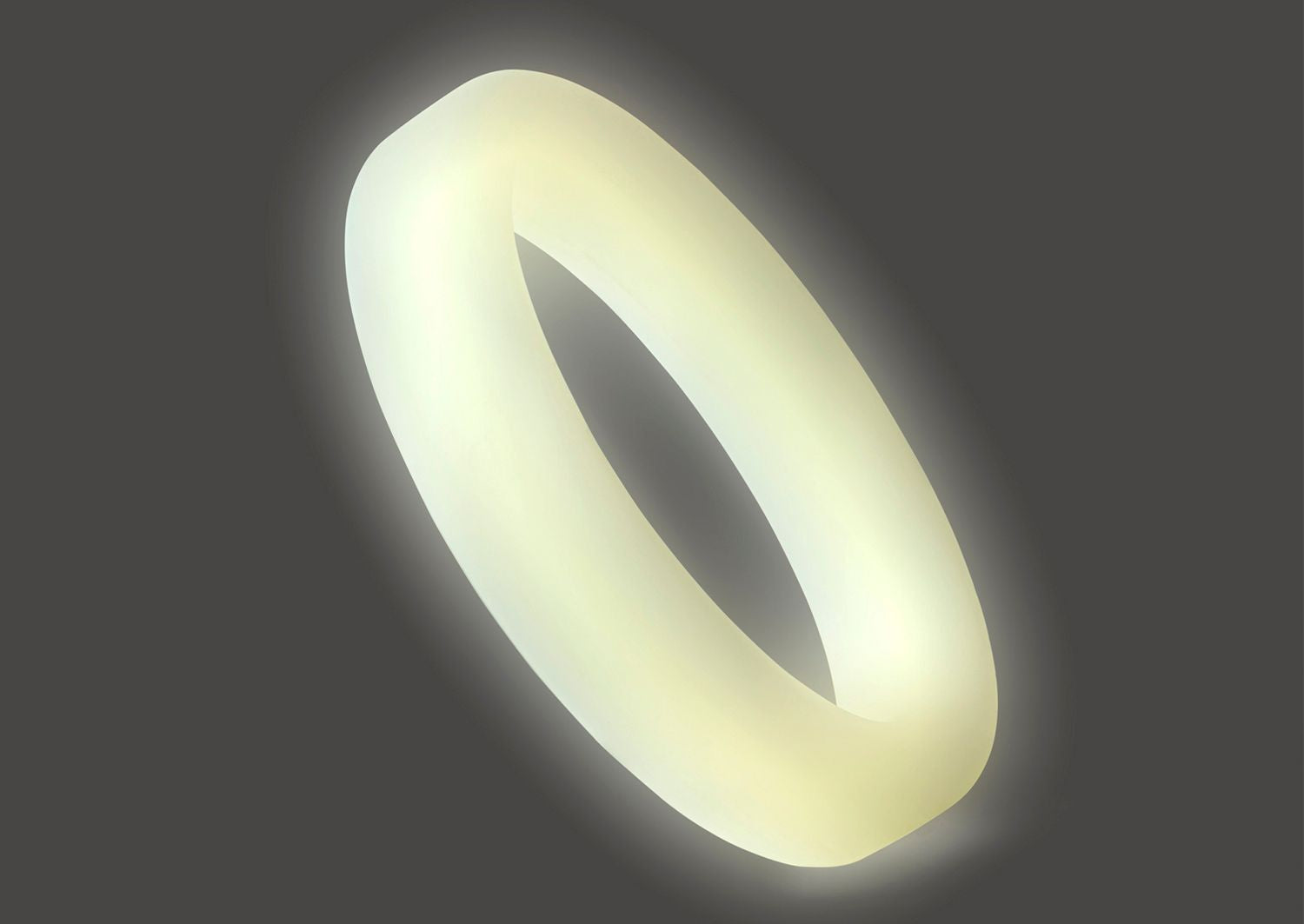 Classic Silicone Medium Stretch Penis Ring 36mm - Glow In The Dark - K. P.