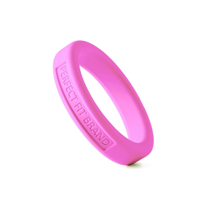 Classic Silicone Medium Stretch Penis Ring 44mm - Pink - K. P.