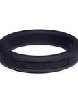 Classic Silicone Medium Stretch Penis Ring 44mm - Black - K. P.