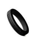 Classic Silicone Medium Stretch Penis Ring 44mm - Black - K. P.