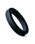 Classic Silicone Medium Stretch Penis Ring 44mm - Black - K. P.
