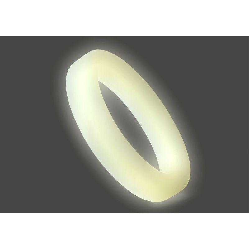 Classic Silicone Medium Stretch Penis Ring 44mm - Glow In The Dark - K. P.