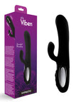 Thrusting Rabbit Vibe with Swinging Clit Stim - Hypnotic - Black - K. P.