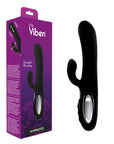 Thrusting Rabbit Vibe with Swinging Clit Stim - Hypnotic - Black - K. P.