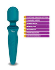 Rechargeable Wand Massager - Fierce - Ocean - K. P.