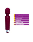 Rechargeable Wand Massager - Tempest - Ruby - K. P.