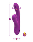 Rechargeable Thumping & Suction Rabbit - Dazzle - Berry - K. P.