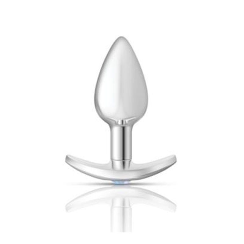 Cheeky Charms Silver Anchor Butt Plug  w Clear and Pink Jewel Kit - K. P.