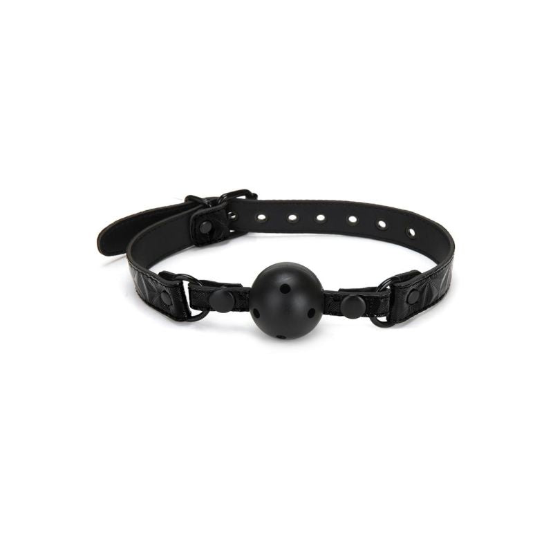 Diamond Deluxe Ball Gag - Black - K. P.