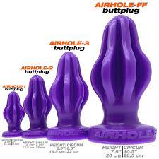 Finned Butt Plug - Airhole-1 Small - Black - K. P.