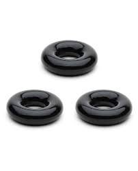 Chubby Cockring - 3 Pack - Black - K. P.