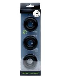 Chubby Cockring - 3 Pack - Black - K. P.