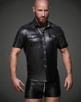Sexy And Elegant Shirt With Front Pockets - Black - K. P.