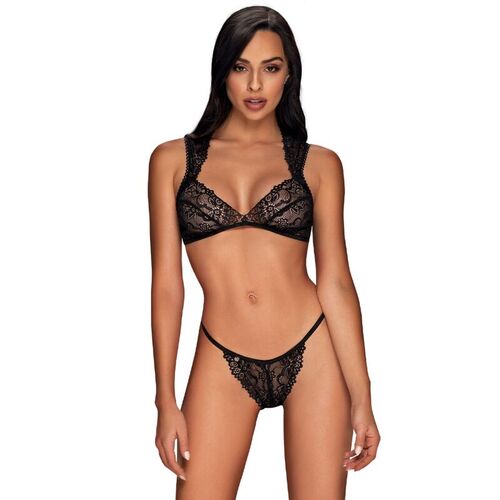 Elisetta Bra & Panty Set - Black - K. P.