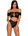 Inessita Top & Panties - Black - K. P.