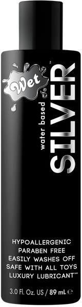 Silver Water Based Hypoallergenic Lubricant - Multiple Sizes - K. P.
