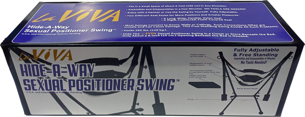 LaViva - Hide-a-Way Sexual Positioner Sex Swing - Black - K. P.