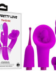 Vibrator & Attachments - Thrill Kit - Purple - K. P.