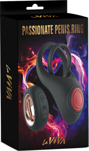 LaViva - Passionate Penis Ring Remote Control - Black - K. P.