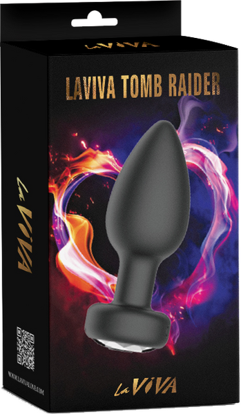 LaViva - Tomb Raider App Control Butt Plug - Black - K. P.