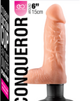 Conqueror - 6" Dildo with Suction Cup - Flesh - K. P.