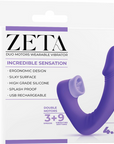 Dual Motor Wearable Vibrator - Zeta - Purple - K. P.