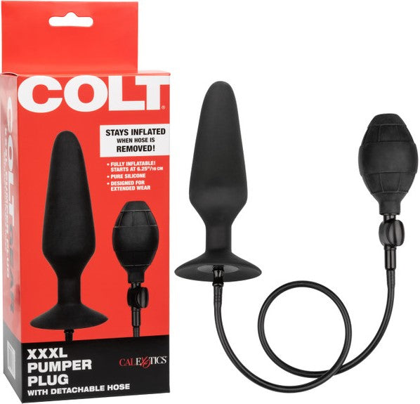 COLT - XXXL Pumper Plug With Detachable Hose - Black - K. P.