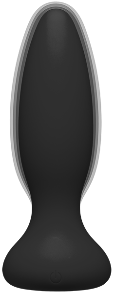 A-Play - Vibe - Adventurous - Rechargeable Silicone Anal Plug With Remote - Black - K. P.