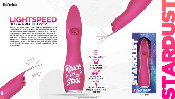 Stardust - Lightspeed Ultrasonic Flapper - Pink - K. P.