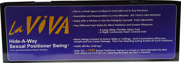 LaViva - Hide-a-Way Sexual Positioner Sex Swing - Black - K. P.
