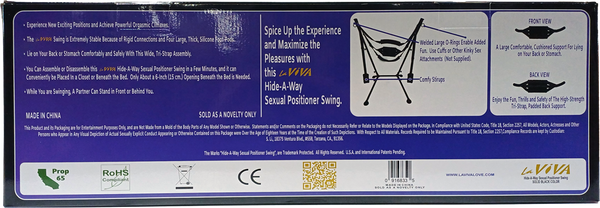LaViva - Hide-a-Way Sexual Positioner Sex Swing - Black - K. P.