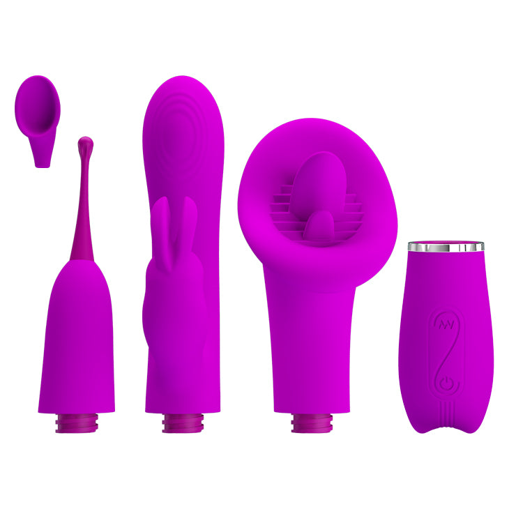 Vibrator & Attachments - Thrill Kit - Purple - K. P.