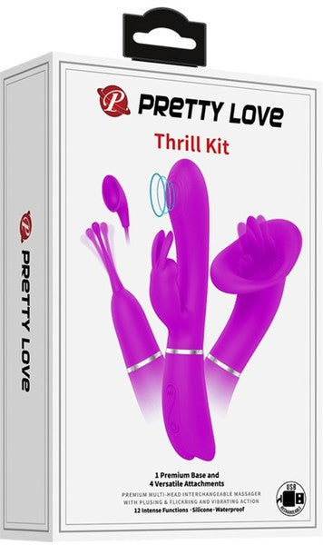 Vibrator & Attachments - Thrill Kit - Purple - K. P.