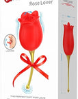 Tongue Licking Vibrator - Rose Lover - Red - K. P.
