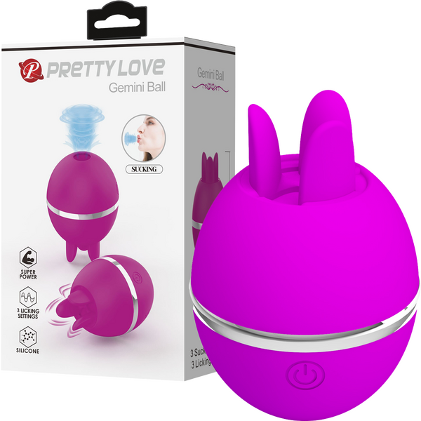Licking Stimulator - Gemini Ball - Purple - K. P.