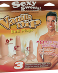 Vanilla Dip Butt Plugs - Flesh - K. P.