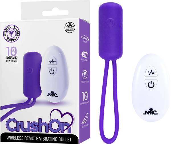 Wireless Remote Vibrating Bullet - Crush On - Multiple Colours - K. P.