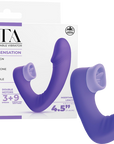 Dual Motor Wearable Vibrator - Zeta - Purple - K. P.