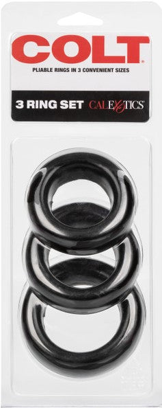 COLT - 3 Ring Set - Black - K. P.
