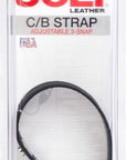 COLT - Leather C/b Strap Adjustable 3-snap - Black - K. P.