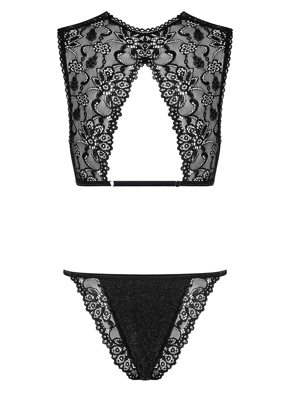 Elisetta Bra & Panty Set - Black - K. P.