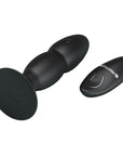 Beaded For Extra Pleasure - Rotating Butt Plug - Black - K. P.