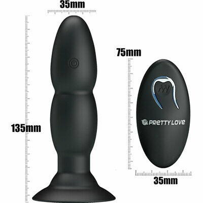 Beaded For Extra Pleasure - Rotating Butt Plug - Black - K. P.
