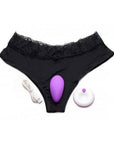 Frisky - Naughty Knickers Silicone Remote Panty Vibes - Purple - K. P.