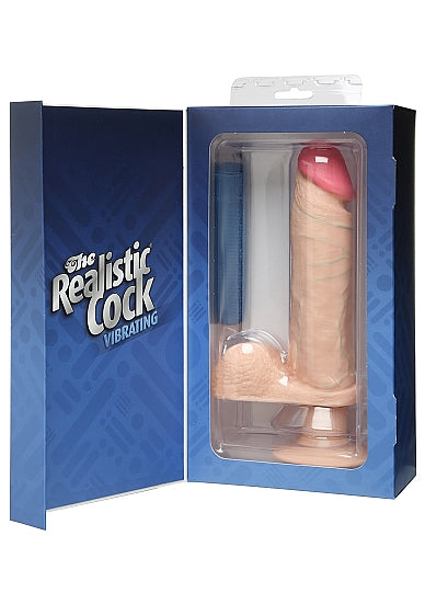 The Realistic Cock - Vibrating 8" - Flesh - K. P.