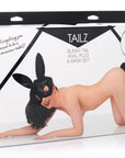 Tailz - Bunny Tail Anal Plug and Mask Set - Black - K. P.