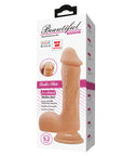 9.2" Vibrating Dildo w/Suction Base - Johnson - Flesh - K. P.