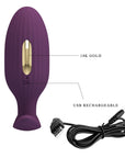 App Control Electric Shock Butt Plug - Jefferson - Purple