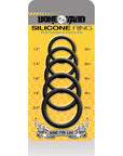 Boneyard Silicone Ring 5 Pc Kit Black